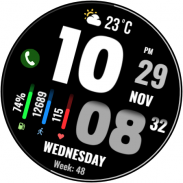 WFP 219 Stylish watch face screenshot 9
