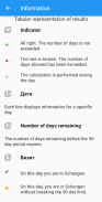 VisaVia - Schengen calculator screenshot 2