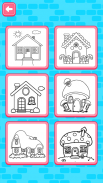 Glitter House Coloring screenshot 0