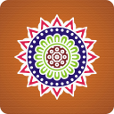 Indian Rangoli Design Icon