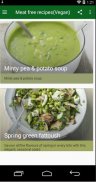 Meat free recipes(Vegan) screenshot 1