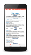 Resume / CV Generator screenshot 1