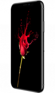 Red Rose Flower Lock Screen, Red Rose wallpapers screenshot 1