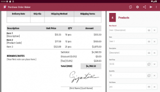 Purchase Order Maker screenshot 15