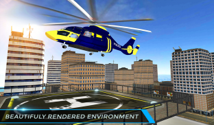 Real City Police Helicopter Games: Rescue Missions screenshot 3