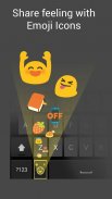 Inteligente teclado Emoji screenshot 1