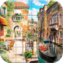 Tile Puzzle Peaceful Places