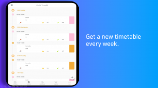 Timetable Planner with alarm f screenshot 8