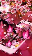 Pink Cherry Blossom Tema screenshot 0