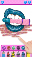 Glitter Lips Coloring Game screenshot 1