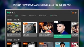 Nhac.vn HD for android TV screenshot 2