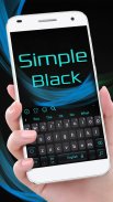 Simple Cool Black Keyboard Theme screenshot 0