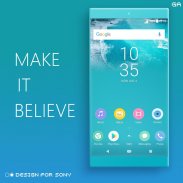 COLOR™ Theme | Premium Cyan 🎨Design For XPERIA screenshot 4