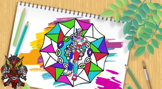 Mandala Kamen Coloring Book screenshot 3