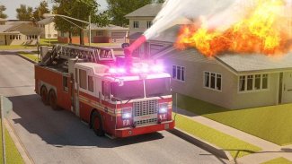 Fire Truck Simulator 3D Parking Games 2017 screenshot 0