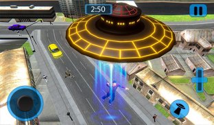 Volant UFO Simulateur Spaceship Attaque Terre screenshot 1