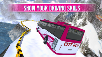 Pink Lady Snow Bus City Driver screenshot 2