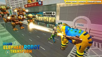 Elephant transformation Robot Shooting game 2020 screenshot 3