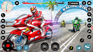 Wyścig rowerowy Gra Motocykl screenshot 3