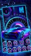 Neon Sports Car Themes HD Wallpapers screenshot 0