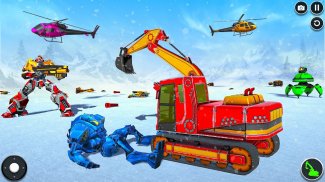 Snow Excavator Robot Games screenshot 6