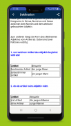 Adjektive Grammatik Steigerung, Deklination screenshot 1