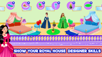 Royal Princess Room Makeover: Doll House Decor screenshot 1