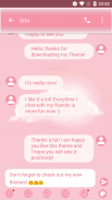 SMS Messages Pink Cloud Theme screenshot 3