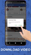 Мульти-аккаунт и сохранение видео для Facebook screenshot 6
