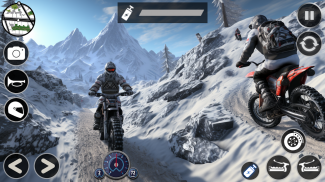 Dirt Bike Mountain Snow Race screenshot 1