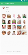 Funny Babies Stickers para WhatsApp screenshot 0