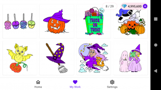 Livro para colorir: Halloween screenshot 5