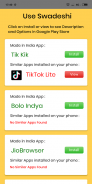Use Swadeshi - Made in India Apps for INDIA screenshot 1