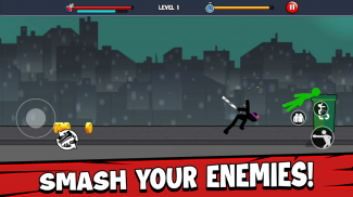 Anger of Stickman : Stick Fight - Zombie Games screenshot 1