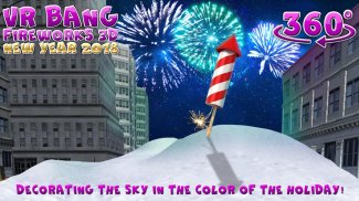 VR Bang Fireworks 3D Año Nuevo screenshot 0