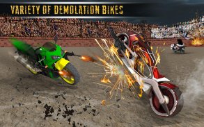 Demolition Derby Bike Racing & Crash Stunts War screenshot 10