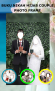 Book Wedding Hijab Couple Photo Frame screenshot 0