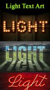 Lighting Text Art - Lights effect on Text screenshot 1