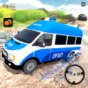 Car Police Van Chasing Gangster Game Icon