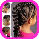 Black Girl Braids Hairstyle Icon