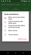 Pemblokir Panggilan & Cadangan screenshot 4