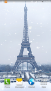 Tuyết ở Paris Hình nền sống screenshot 7