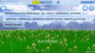 经文雨 － 好玩又有效的背圣经经文游戏！ screenshot 0