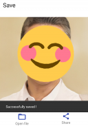 Auto face stamp - cover face with emoji screenshot 0