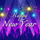 Happy NewYear Greeting Cards Icon