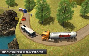 Oil Tanker Transporter Fuel Truck Condução Sim screenshot 8