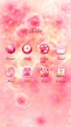 Pink Flower Go Launcher Theme screenshot 0