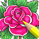 Coloring Book for Adults Games Icon