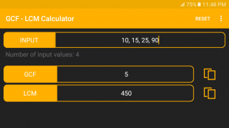 GCF - LCM Calculator screenshot 4