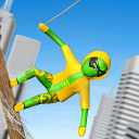 Spider Stickman Real Rope Hero Icon